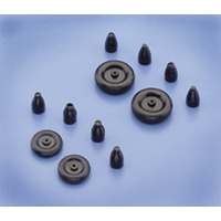 Dubro 12MTW 1/2" Micro Tail Wheels with Retainers, 2pcs