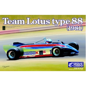 EBBRO 20011 Team Lotus Type 88 1981 1:20 Scale Model