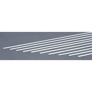 Evergreen 127 Styrene Strips .020" x .156" (.5 x 4.0mm) Qty 10
