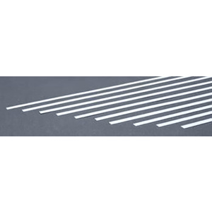 Evergreen 129 Styrene Strips .020" x .250"  (.5 x 6.3mm) Qty 10