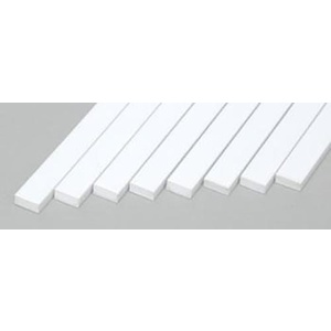 Evergreen 168 Styrene Strips .080x.188"  (2.0 x 4.8mm) Qty 8