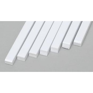 Evergreen 176 Styrene Strips .100x.125"  (2.5 x 3.2mm) Qty 7