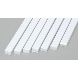 Evergreen 177 Styrene Styrene Strips .100x.156" (2.5 x 4.0mm) Qty 7