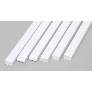 Styrene Strips .125" x .188" (3.2 x 4.8mm) Qty 6  188