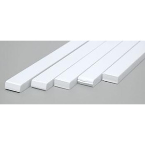 Evergreen 189 Styrene Strips .125" x .250" (3.2 x 6.3mm)  Qty 5