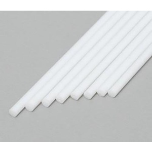 Evergreen 222 Styrene Round Rod 1/16 .062"  (1.6mm) Qty 8