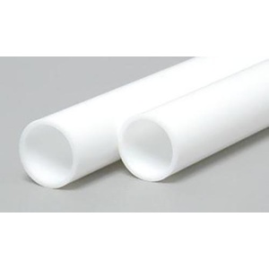 Evergreen 232 Styrene Tube 3/8 .375" (9.5mm)  Qty 2