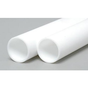 Evergreen 236 Styrene Tube 1/2 .500"  (12.7mm) Qty 2