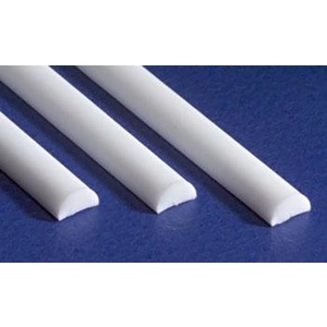 Evergreen 241 Styrene Half Round .060" (1.5mm) Qty 5