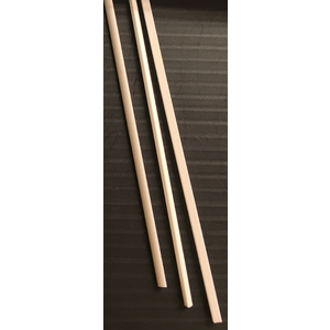 Evergreen, 3 Styrene Quarter Round 350mm - 2.5mm 250
