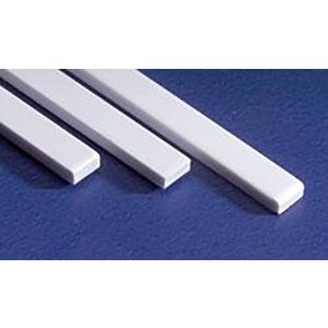 Evergreen 8408 Plastic Styrene Strips HO Size: .043" x .090" (1.09mm x 2.29mm)  Qty 10