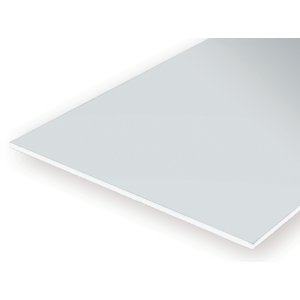 Evergreen 9125 Plain Opaque White Polystyrene Sheet 3.2 x 152 x 305mm .125" x 6" x 12"