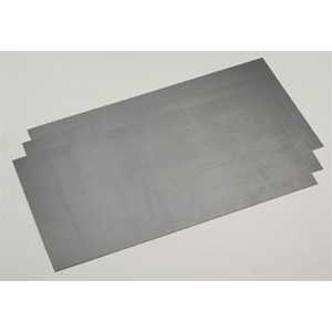 Evergreen 9513Plastic Styrene Black Sheet .020" x 6" x 12" (152mm x 305mm) (0.5mm) Qty 3
