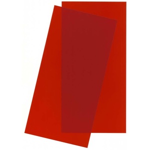 Evergreen 9901 Red Transparent Plastic Sheet 6 x 12 x .010" (0.25mm) Qty 2
