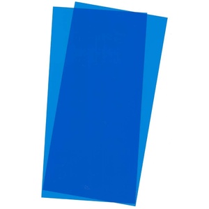 Evergreen 9902 Blue Transparent Plastic Sheet 6 x 12 x .010 Qty 2