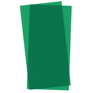 Evergreen 9903 Green Transparent Plastic Sheet 6 x 12 x .010" Qty 2