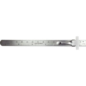 Excel 6" Mini Stainless Steel Ruler With Pocket Clip  EXL55677