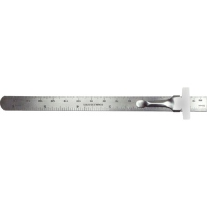 Excel 6" Mini Stainless Steel Ruler With Pocket Clip  EXL55677