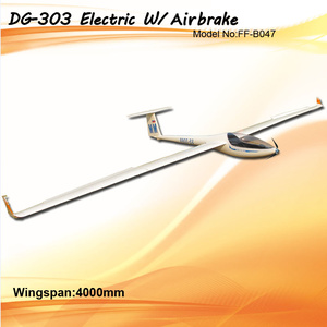 FlyFly Hobby DG-303 Electric Glider 4m ARF Kit With Air Brake #FF-B047