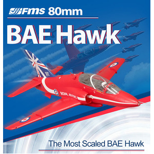 FMS BAE Hawk 80mm PNP EDF RC Jet w/ Reflex