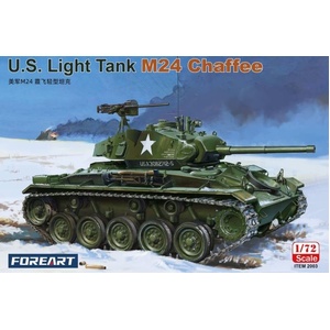 ForeArt 2003 M24 Chaffee US Light Tank 1/72 Scale Plastic Model Kit
