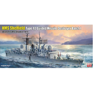 ForeArt 3001 HMS Sheffield Type 42 Guided Missile Destroyer 1/350 Scale Plastic Model Kit