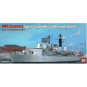 ForeArt 3002 HMS Coventry Type 42 Guided Missile Destroyer 1/350 Scale Plastic Model Kit