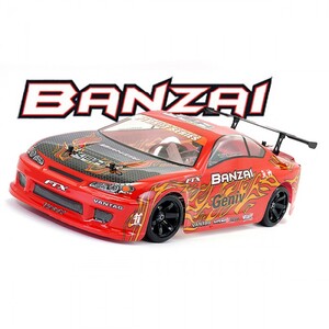 FTX Banzai 1/10 Brushed 4WD Red RC Drift Car RTR