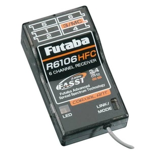 Futaba R6106HFC 2.4GHz FASST 6-Channel Mid Range Receiver