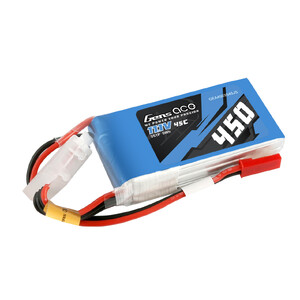 Gens Ace 11.1V 3S 450mAh 45C LiPo Battery Soft Case w/ JST Connector