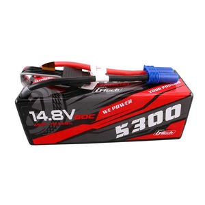 Gens Ace 4S 14.8V 5300mAh 60C G-Tech Smart Hardcase LiPo Battery: EC5
