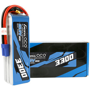 Gens Ace 6S 22.2V 3300mah 60C LiPo  Battery with EC5