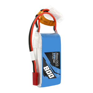 Gens Ace 7.4V 2S 800mAh 45C LiPo Battery Soft Case w/ JST Connector