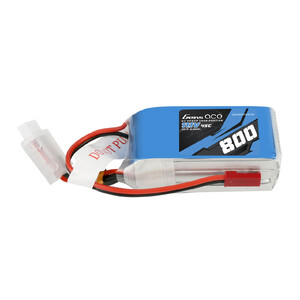 Gens Ace 11.1V 3S 800mAh 45C LiPo Battery Soft Case w/ JST Connector