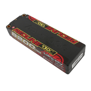 Gens Ace 7.6V 2S 8200mAh 130C Redline Hard Case HV LiPo Battery 5mm Bullets