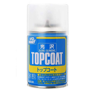 Mr Topcoat Clear Gloss Acrylic Spray Paint B501