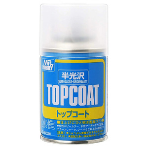 Mr Topcoat Semi Gloss Clear Acrylic Spray Paint B502