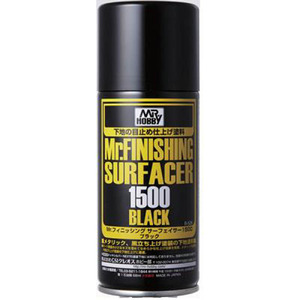  Mr Finishing Surf 1500 Black Primer Spray Paint B526