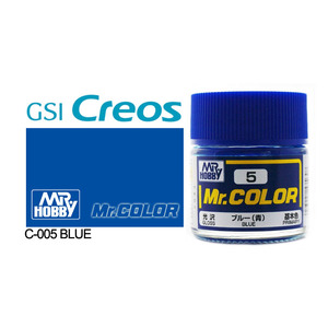 Gunze C005 Mr. Color Gloss Blue Solvent Based Acrylic Paint 10mL