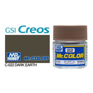 Gunze C022 Mr. Color Semi Gloss Dark Earth Solvent Based Acrylic Paint 10mL