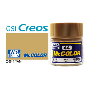 Gunze C044 Mr. Color Semi Gloss Tan Solvent Based Acrylic Paint 10mL