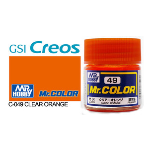 Gunze C049 Mr. Color Gloss Clear Orange Solvent Based Acrylic Paint 10mL