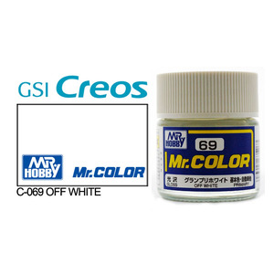 Gunze C069 Mr. Color Gloss Off White Solvent Based Acrylic Paint 10mL