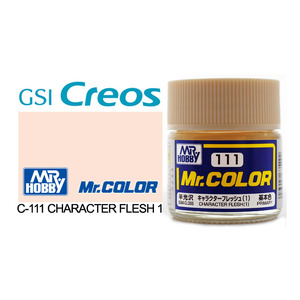 Gunze C111 Mr. Color Semi Gloss Character Flesh 1 Solvent Based Acrylic Paint 10mL