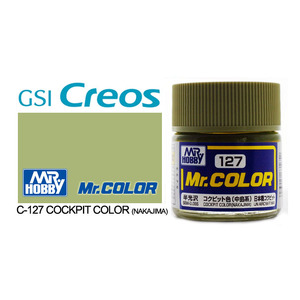 Gunze C127 Mr. Color Semi Gloss Cockpit Colour (Nakajima) Solvent Based Acrylic Paint 10mL
