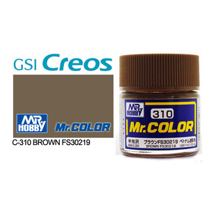 Gunze C310 Mr. Color Semi Gloss Brown FS30219 Solvent Based Acrylic Paint 10mL
