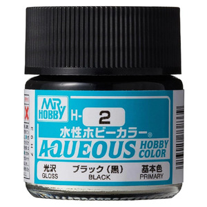 H2 Aqueous Gloss Black Acrylic Paint