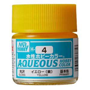 H4 Aqueous Gloss Yellow Acrylic Paint
