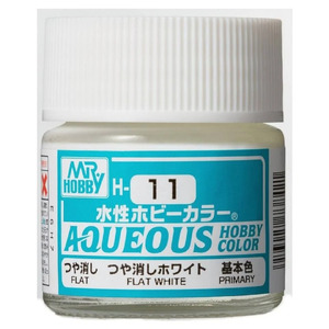 H11 Aqueous Hobby Color Flat White Acrylic Paint 10ml
