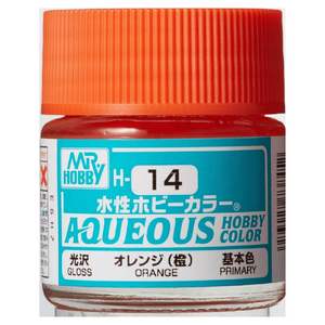 H14 Aqueous Gloss Acrylic Orange Paint
